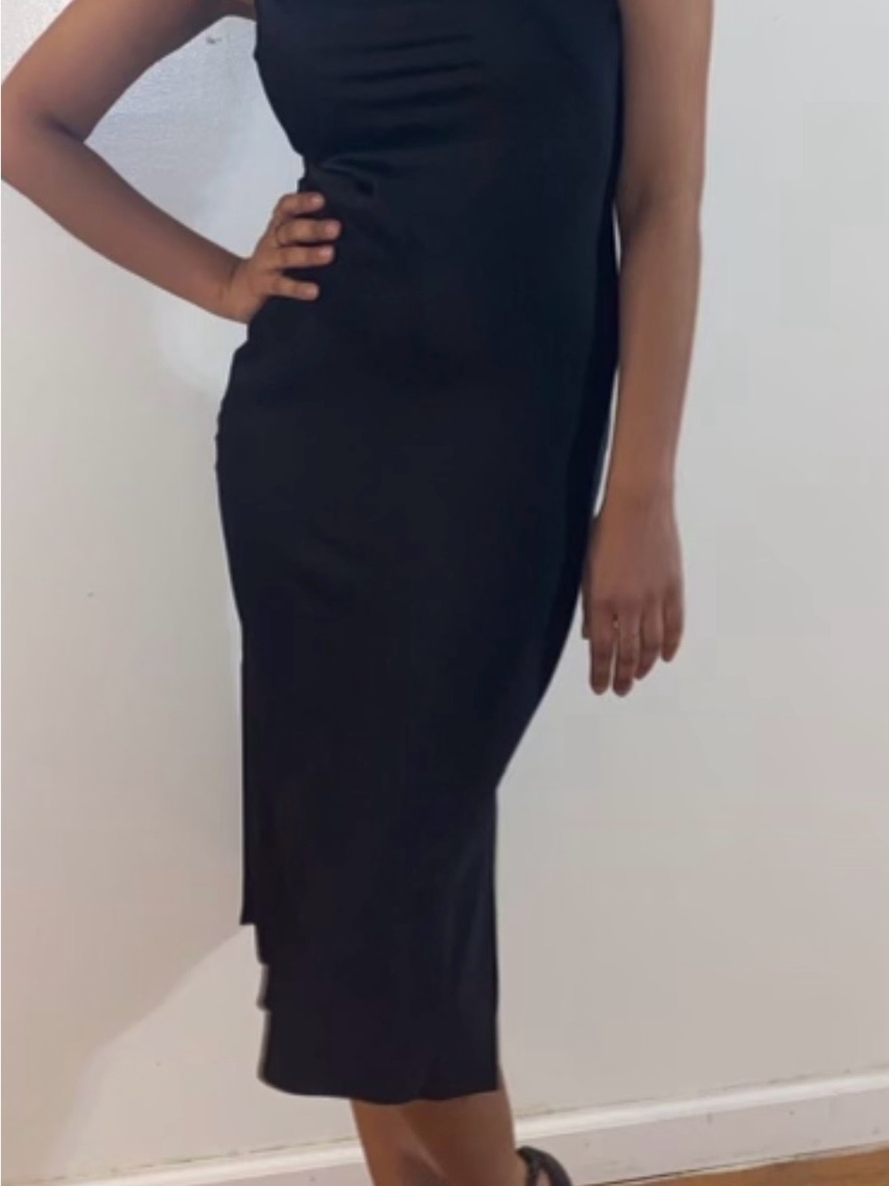 Express Black Midi Sheath Dress